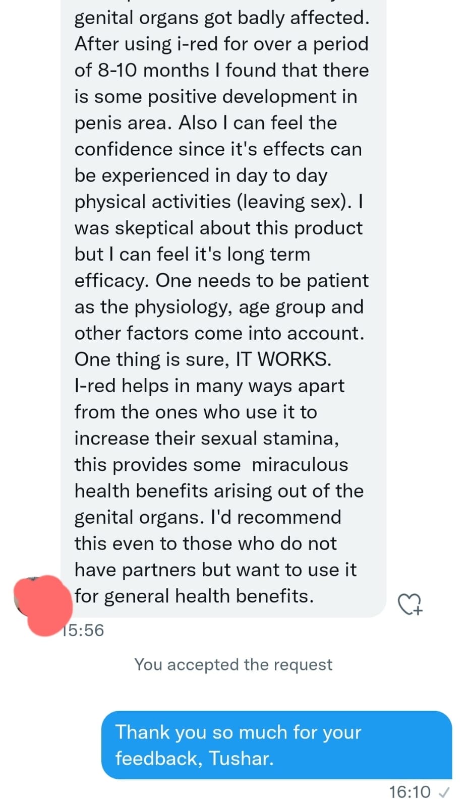 Geniune Customer Reviews on I-Red