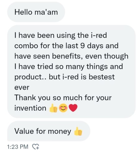 Geniune Customer Reviews on I-Red