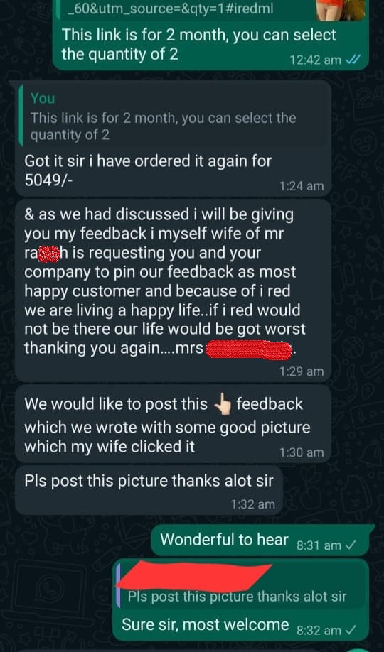 Geniune Customer Reviews on I-Red