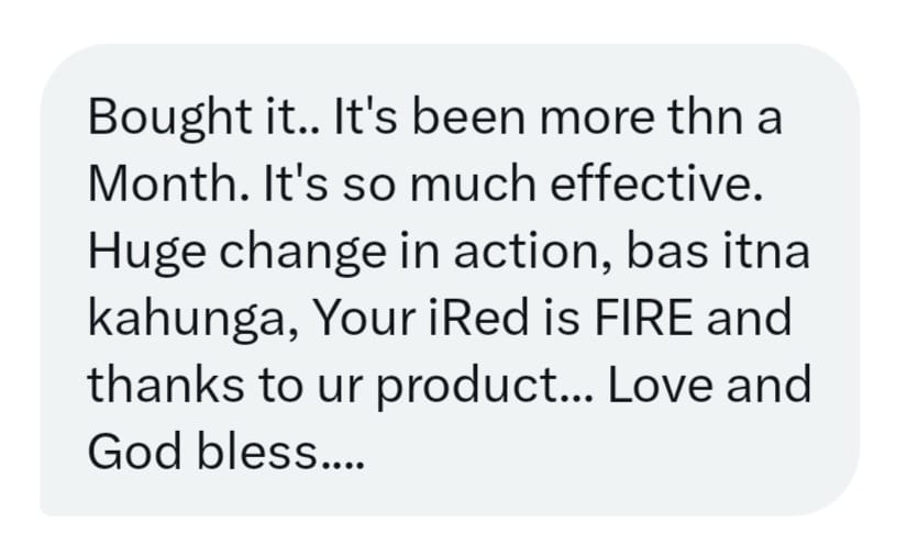 Geniune Customer Reviews on I-Red