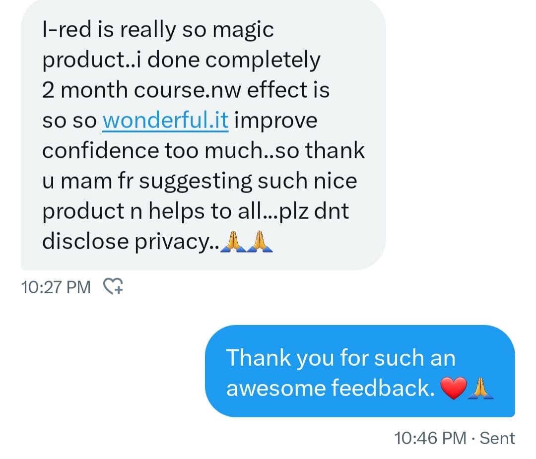 Geniune Customer Reviews on I-Red