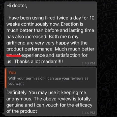 Geniune Customer Reviews on I-Red