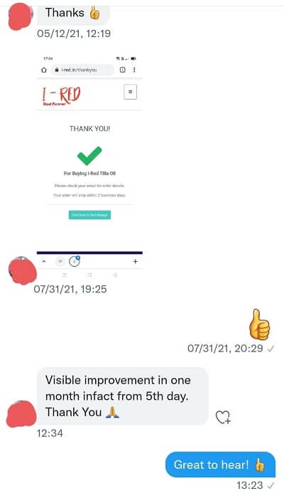 Geniune Customer Reviews on I-Red