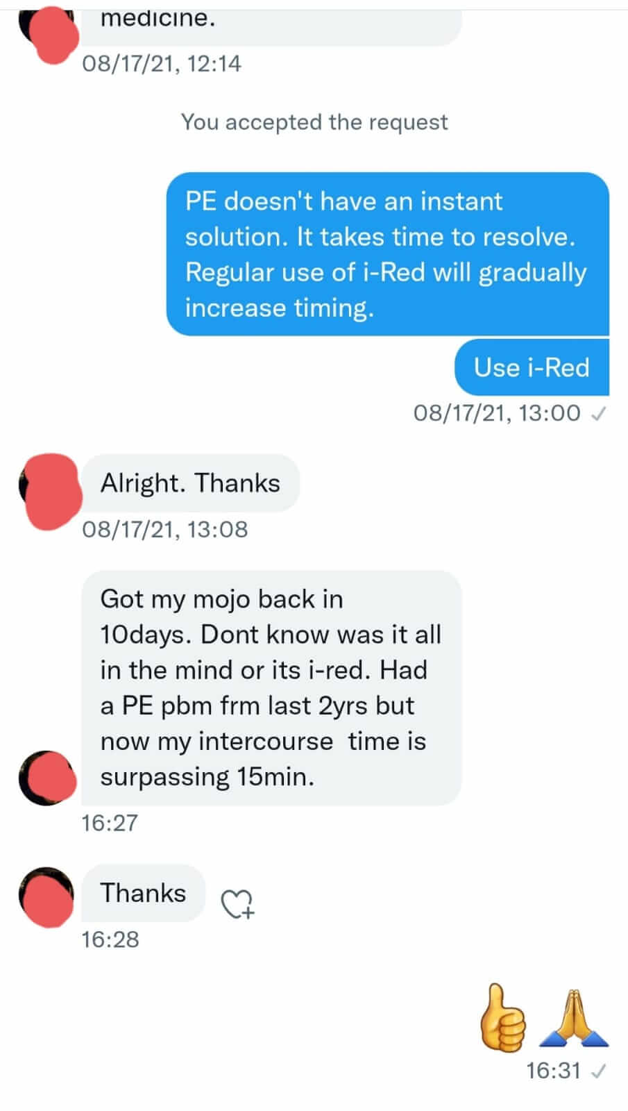 Geniune Customer Reviews on I-Red