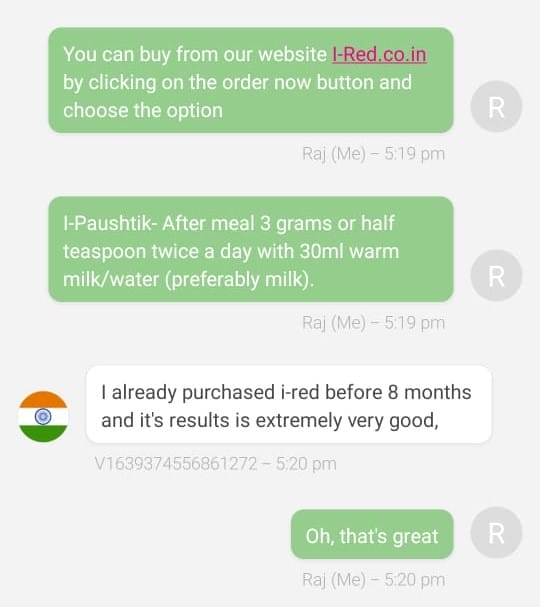 Geniune Customer Reviews on I-Red